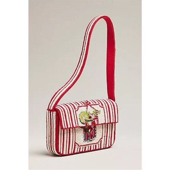 Anthropologie Handbags - Anthropologie Fiona Beaded Bag Food Drink Edition New With Tags